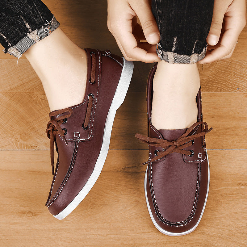 Scarpe da Uomo Estive Casuali con Cintura in Stile Britannico, Traspiranti e Versatili per Tempo Libero e Lavoro - JINJASTYLE