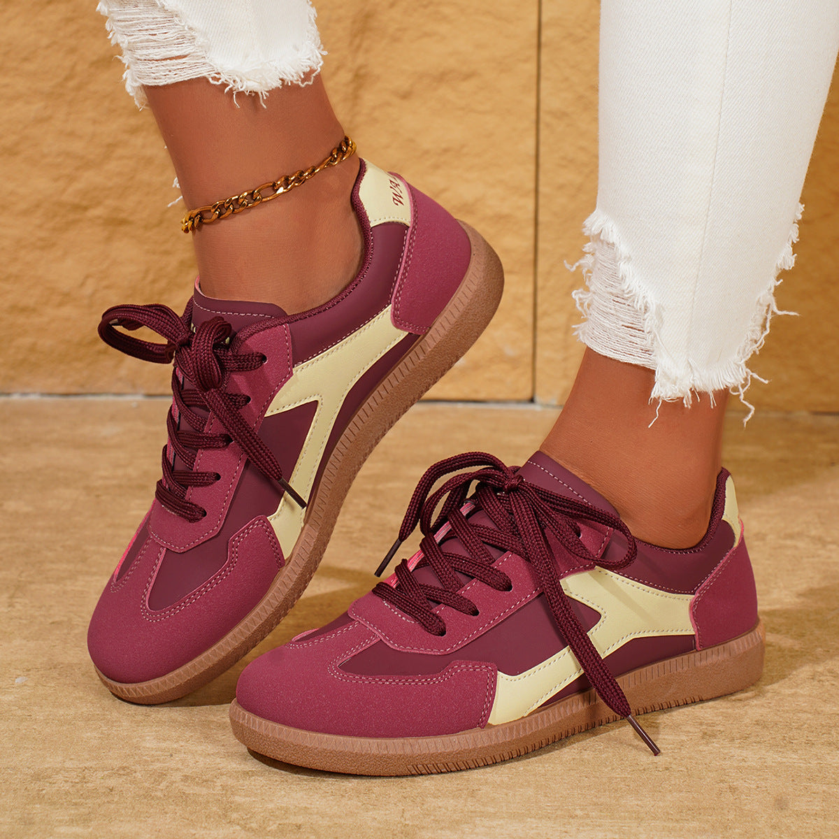 Scarpe Piatte Donna Casual - Scarpe Sportive Basse da Giorno - JINJASTYLE