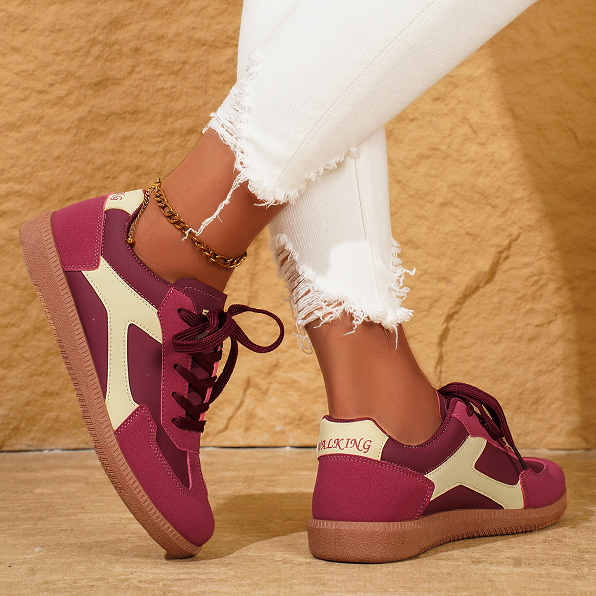 Scarpe Piatte Donna Casual - Scarpe Sportive Basse da Giorno - JINJASTYLE