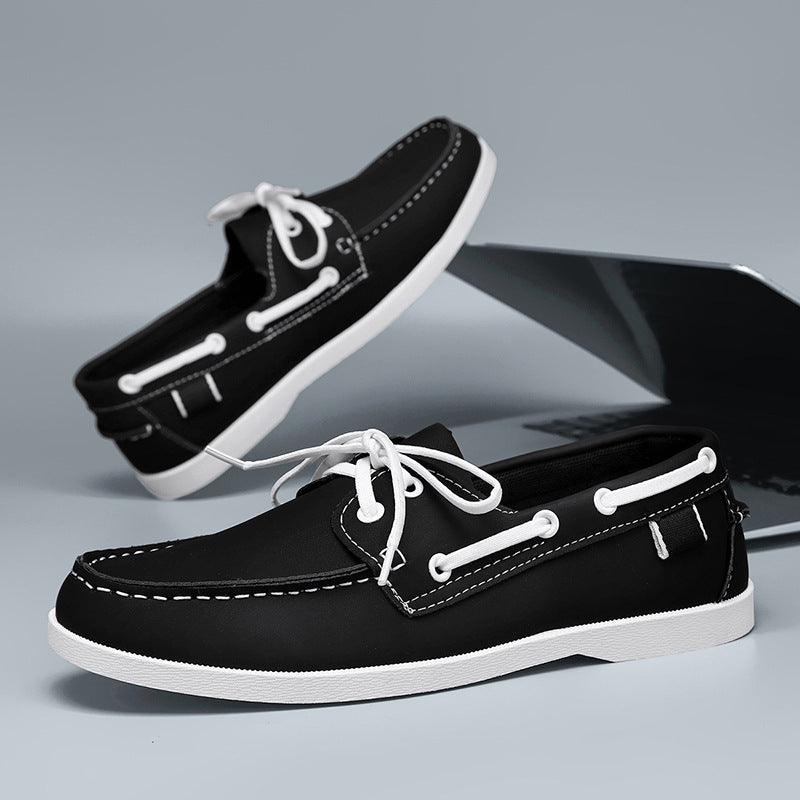 Scarpe da Uomo Estive Casuali con Cintura in Stile Britannico, Traspiranti e Versatili per Tempo Libero e Lavoro - JINJASTYLE