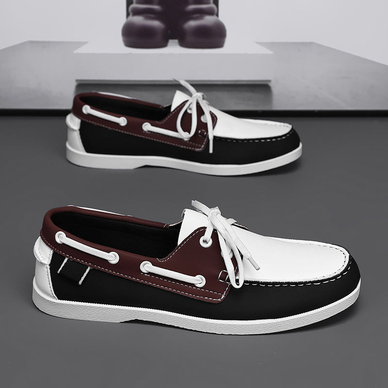 Scarpe da Uomo Estive Casuali con Cintura in Stile Britannico, Traspiranti e Versatili per Tempo Libero e Lavoro - JINJASTYLE