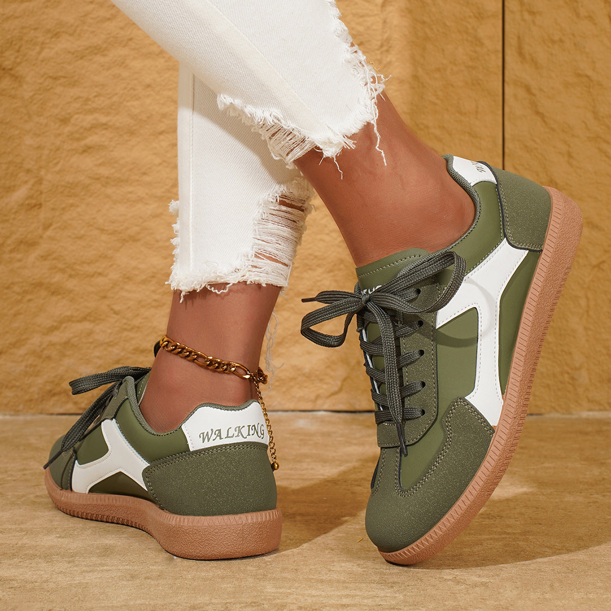 Scarpe Piatte Donna Casual - Scarpe Sportive Basse da Giorno - JINJASTYLE