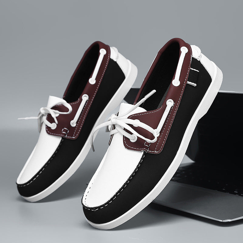 Scarpe da Uomo Estive Casuali con Cintura in Stile Britannico, Traspiranti e Versatili per Tempo Libero e Lavoro - JINJASTYLE