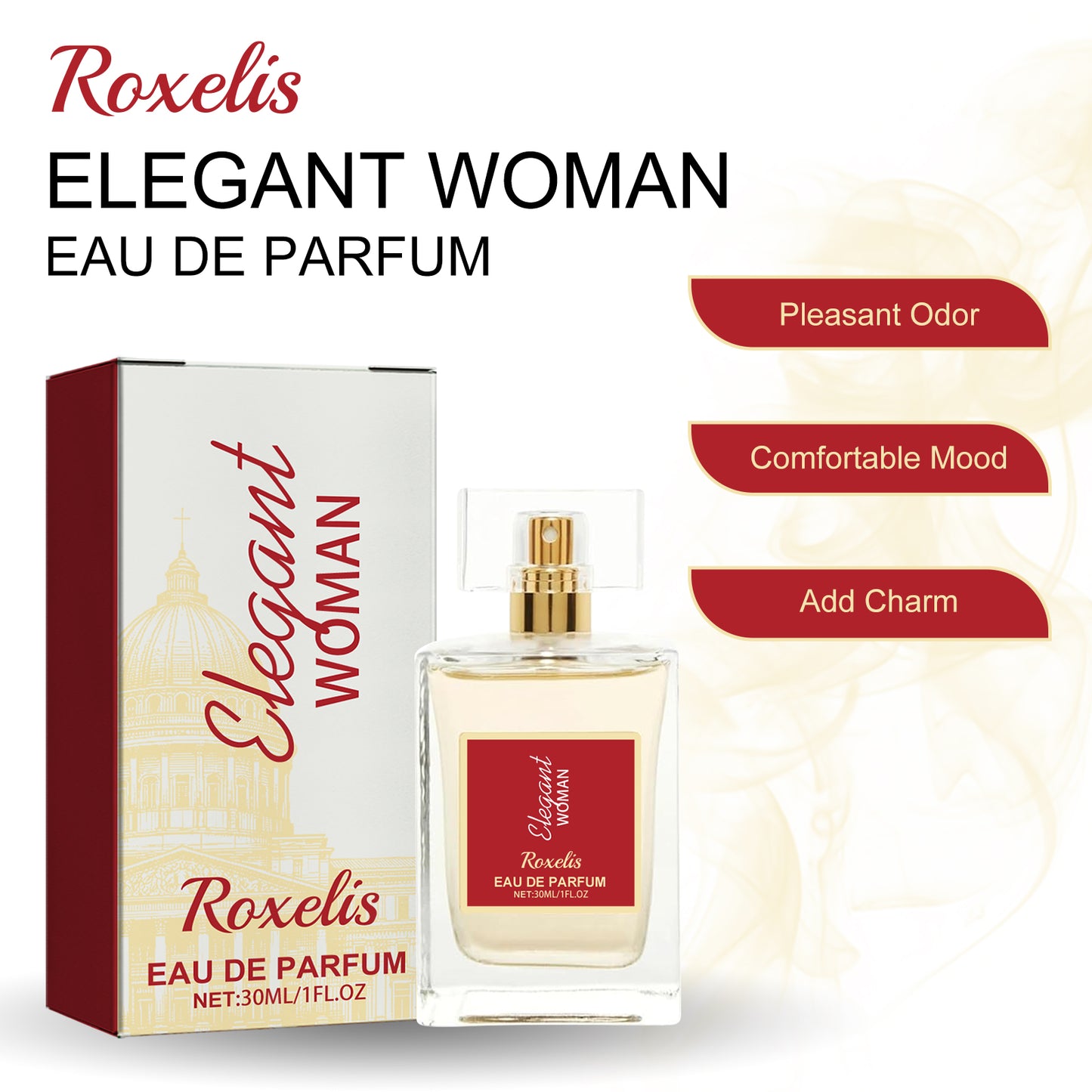 Elegant Woman Eau De Parfum, Natural Fresh Niche Light Elegant Flower Fruit Fragrance Wrist Behind Ear Lasting Fragrance Dating Atmosphere Perfume - JINJASTYLE