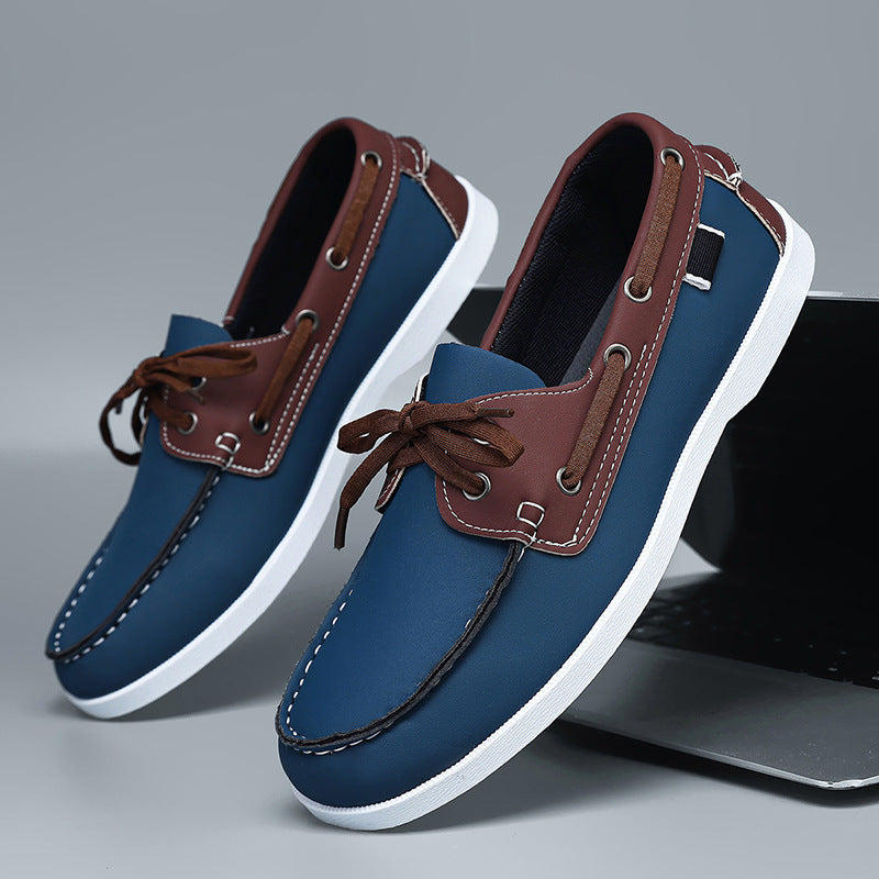 Scarpe da Uomo Estive Casuali con Cintura in Stile Britannico, Traspiranti e Versatili per Tempo Libero e Lavoro - JINJASTYLE