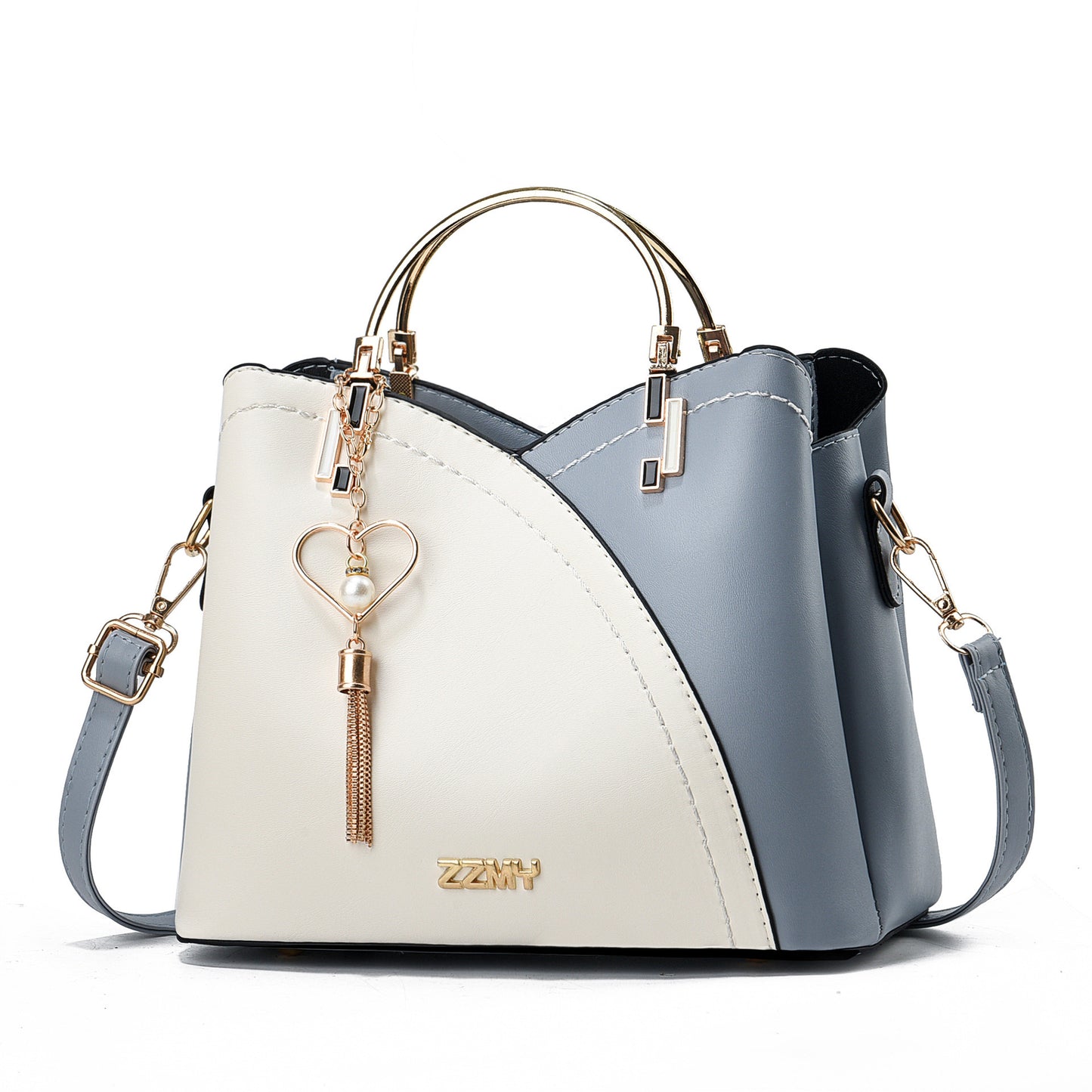 Trendy Handbag Korean Style Color Block Large Capacity Women's Bag Fashion Shoulder Crossbody Bag Wholesale Cross-border Bucket Bag - JINJASTYLE