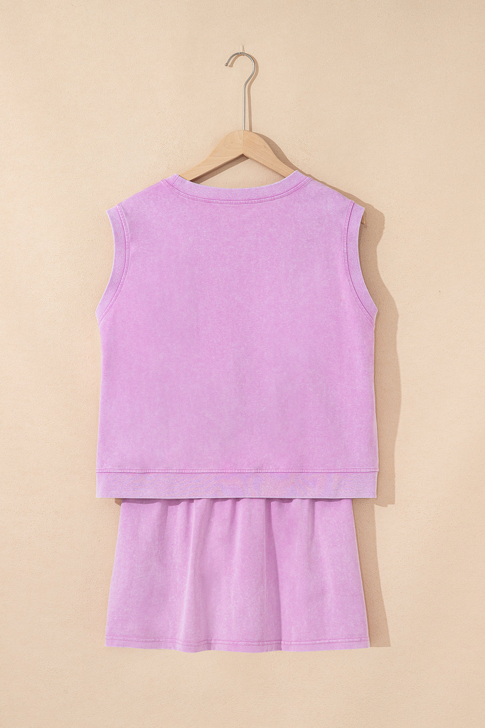 Set gonna foderata in cotone con top in cotone lavato minerale - 2 pezzi - JINJASTYLE