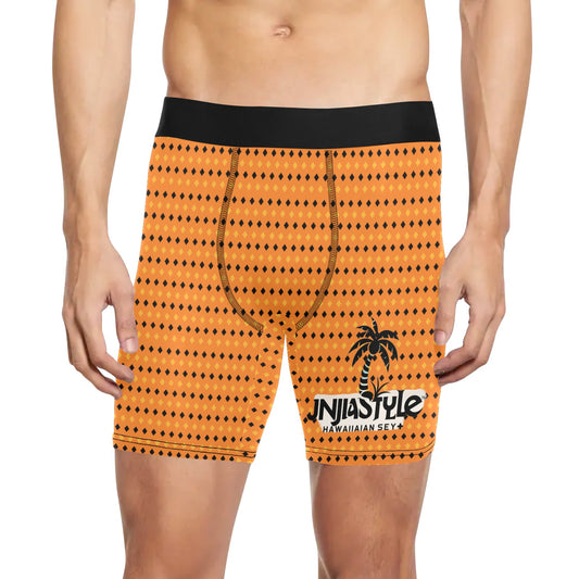 Men's Long Leg Boxer Briefs (L67) - JINJASTYLE