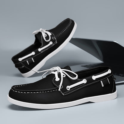 Scarpe da Uomo Estive Casuali con Cintura in Stile Britannico, Traspiranti e Versatili per Tempo Libero e Lavoro - JINJASTYLE