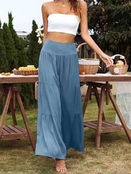 Summer Leisure Wide Leg Cotton and Hemp Explosion High Waist Loose Pants Women's Pants