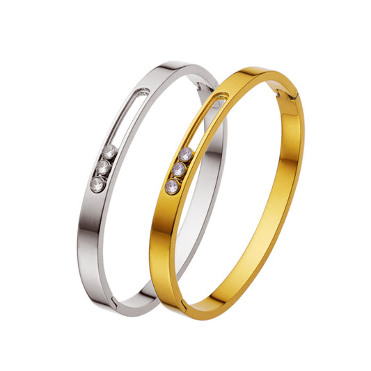 European and American titanium steel buckle women's bracelet INS style fashionable versatile bracelet - JINJASTYLE