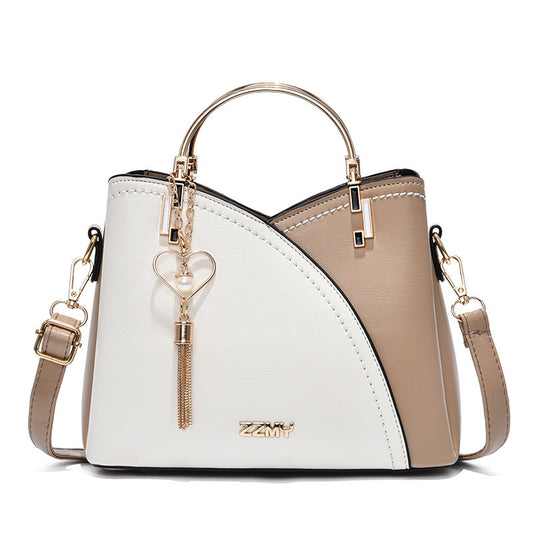 Trendy Handbag Korean Style Color Block Large Capacity Women's Bag Fashion Shoulder Crossbody Bag Wholesale Cross-border Bucket Bag - JINJASTYLE